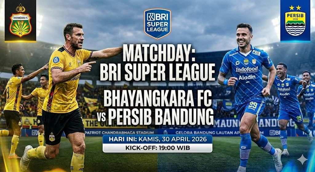 Misi Kontras Persib Bandung dan Bhayangkara FC di Malam Penentuan