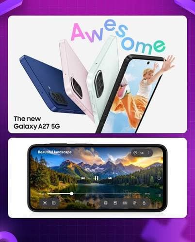 Samsung Galaxy A27 5G Bocor: Snapdragon 6 Gen 3 dan Kamera 50 MP