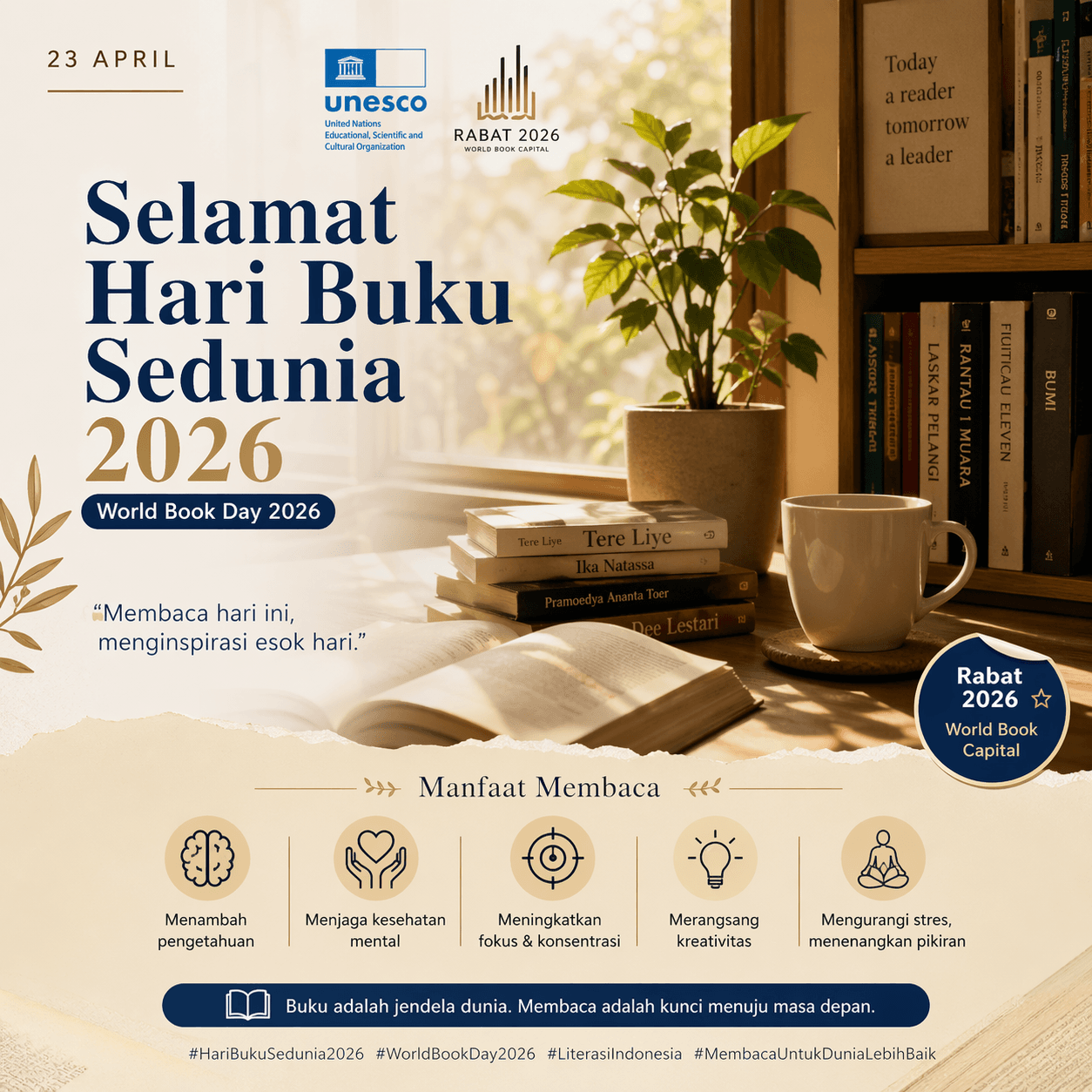 Hari Buku Sedunia 2026: Mengapa Buku Masih Penting di Era Digital?