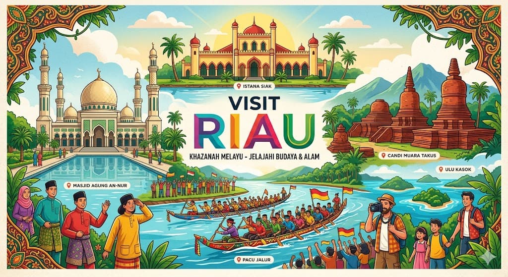 Melintasi Jejak Sejarah dan Alam: Destinasi Ikonik yang Melengkapi Pariwisata Riau
